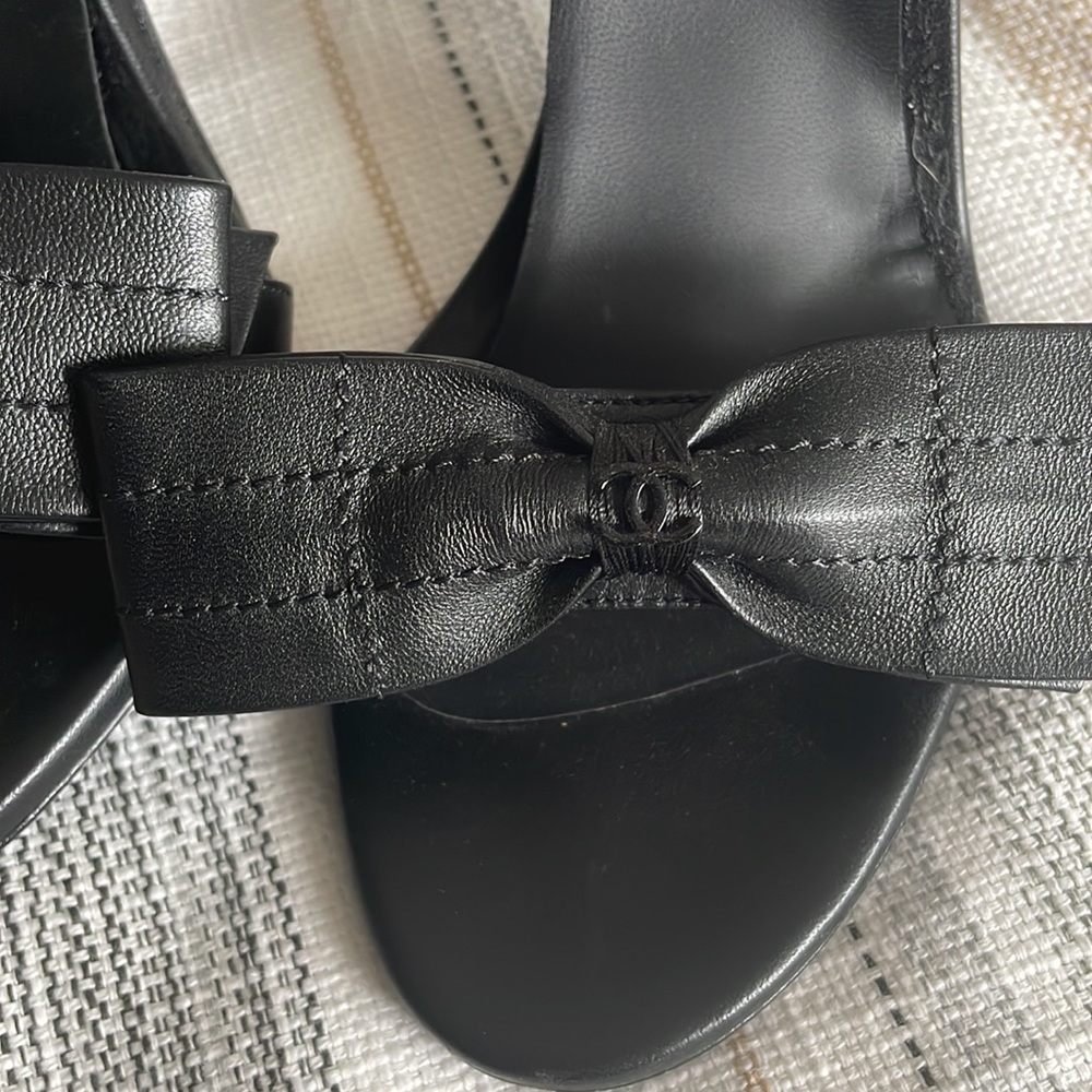 Black Chanel Heels - Picture 3 of 4